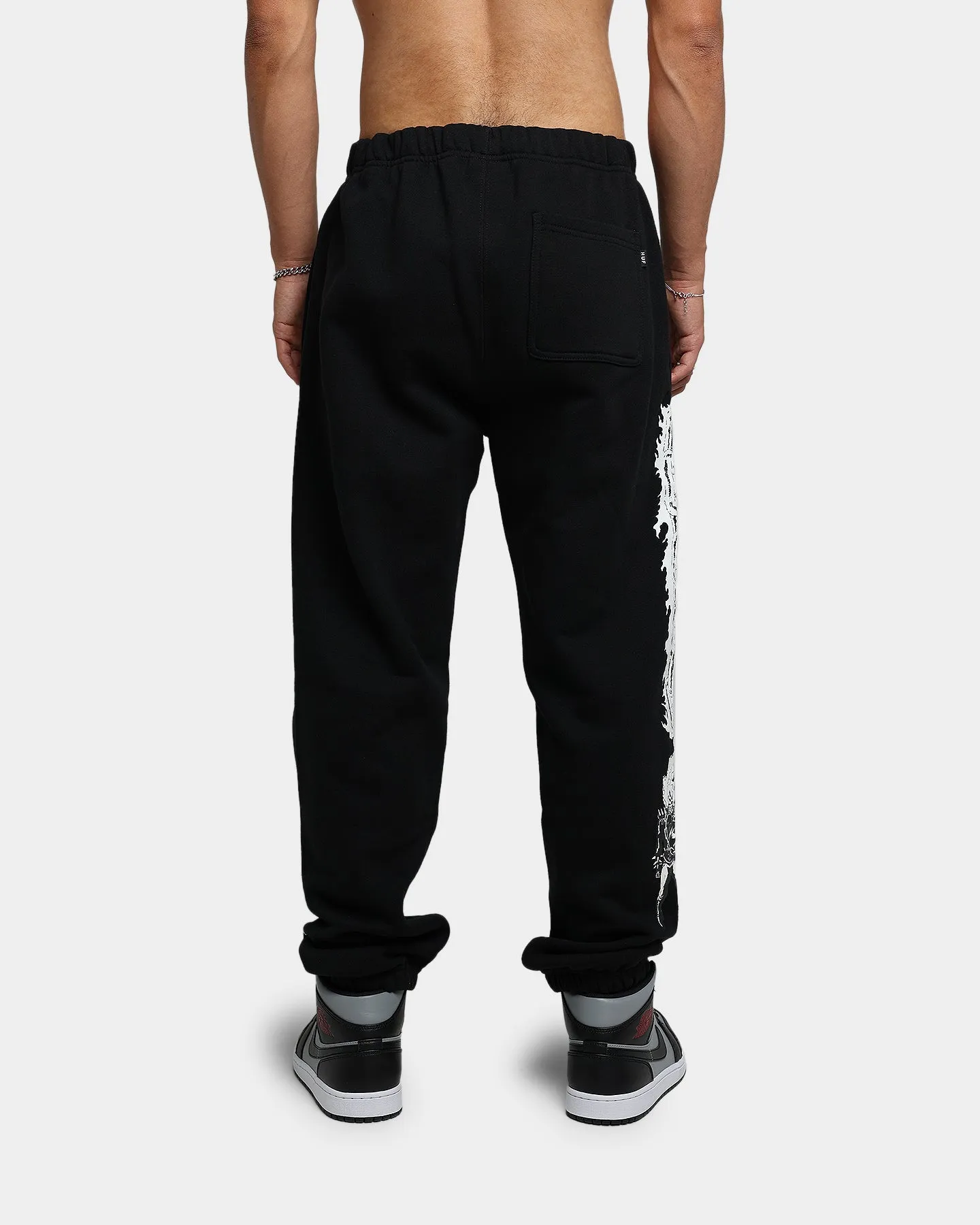 HUF X Marvel Ghost Rider Fleece Pants Black