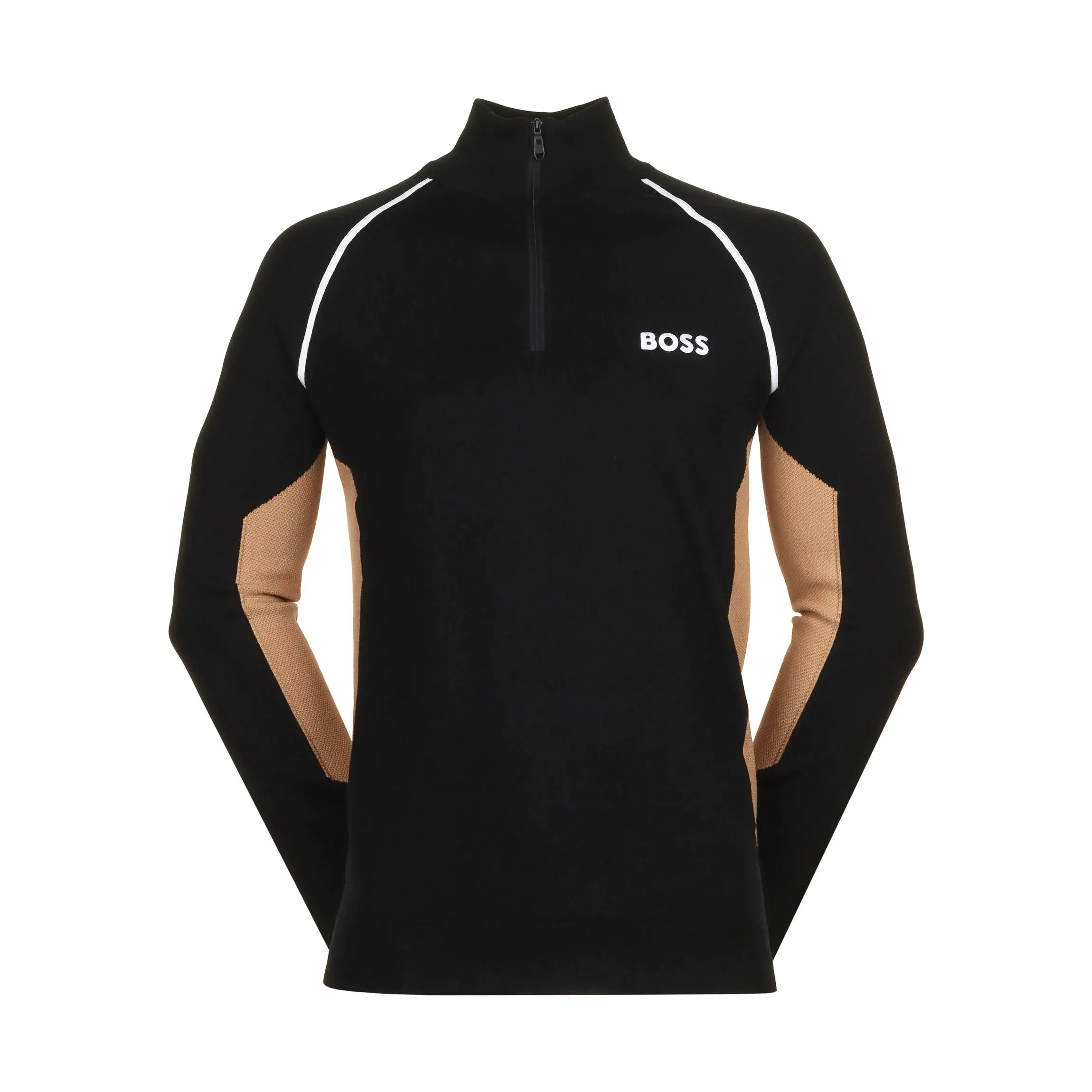 Hugo Boss Men's Hydro-X Quarter Zip Sweatshirt, Black