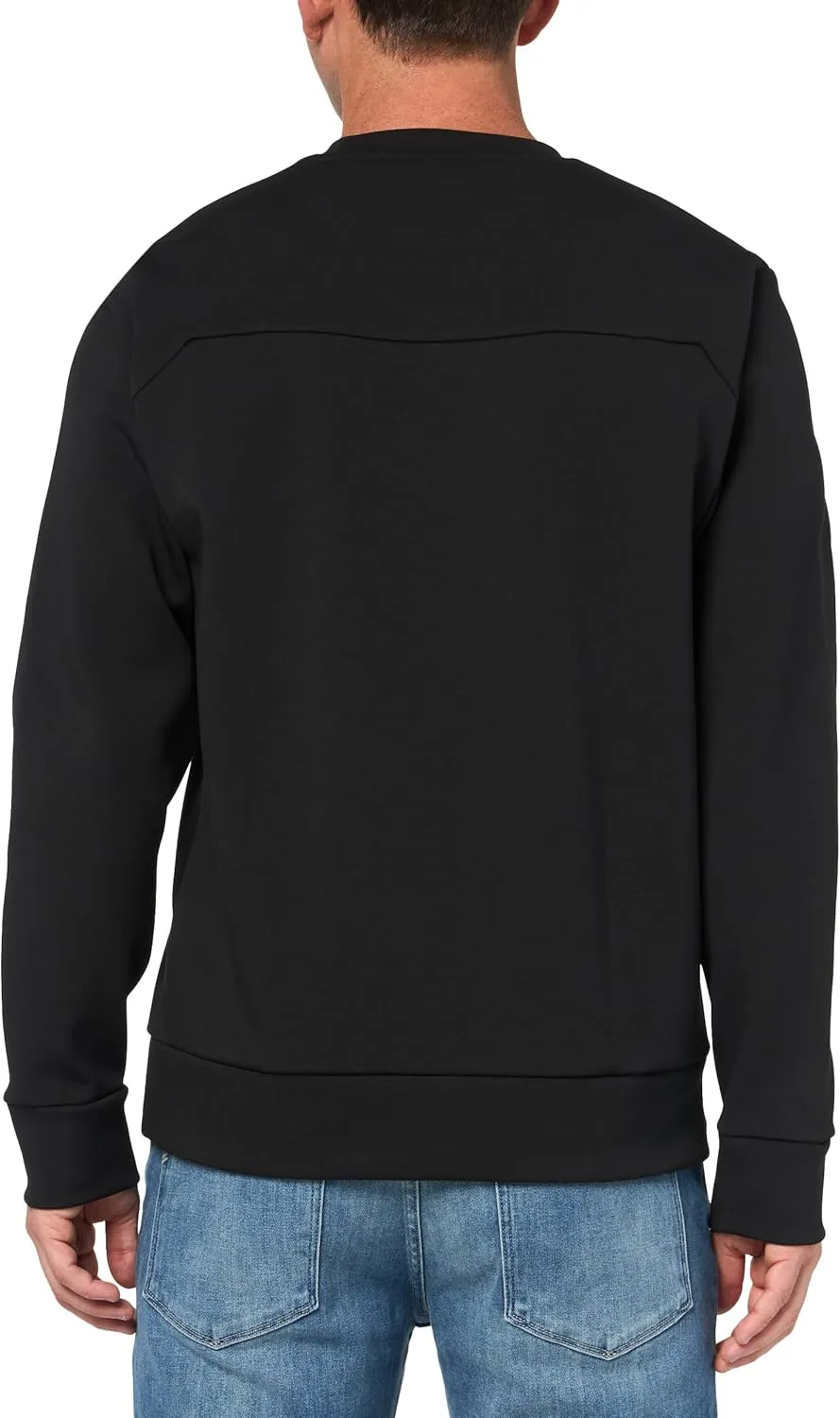 Hugo Boss Men's Salbo 1 Crewneck Sweater, Black Shadow
