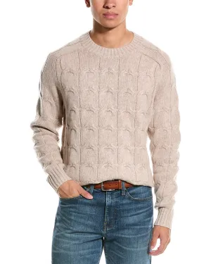 Kier J Cable Wool & Cashmere-Blend Crewneck Sweater