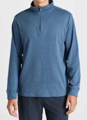 Larchmont Quarter Zip Sweater In Navy