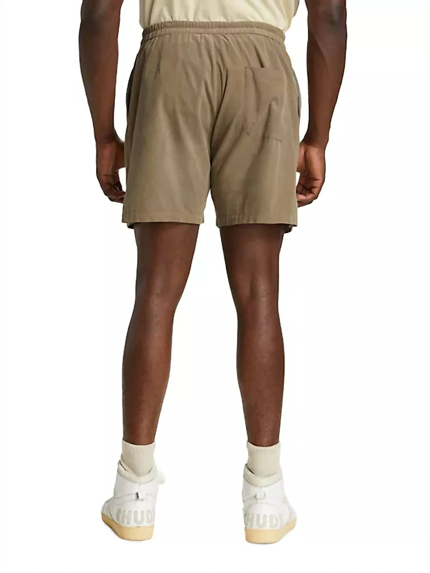 Light Weight Cord Shorts In Dark Beige