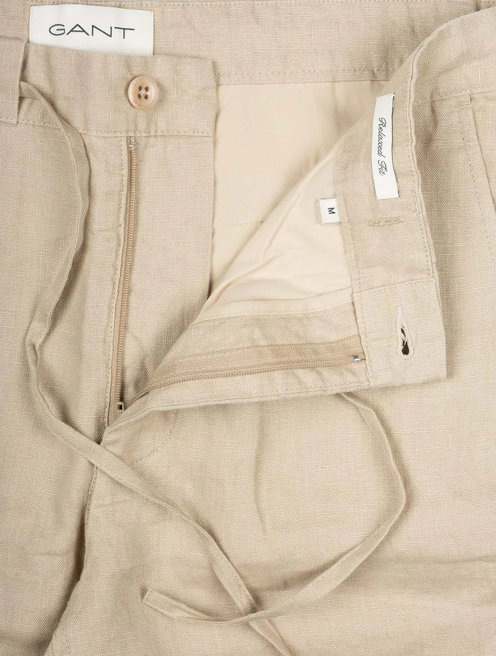 Linen Drawstring Relaxed Fit Shorts Dry Sand