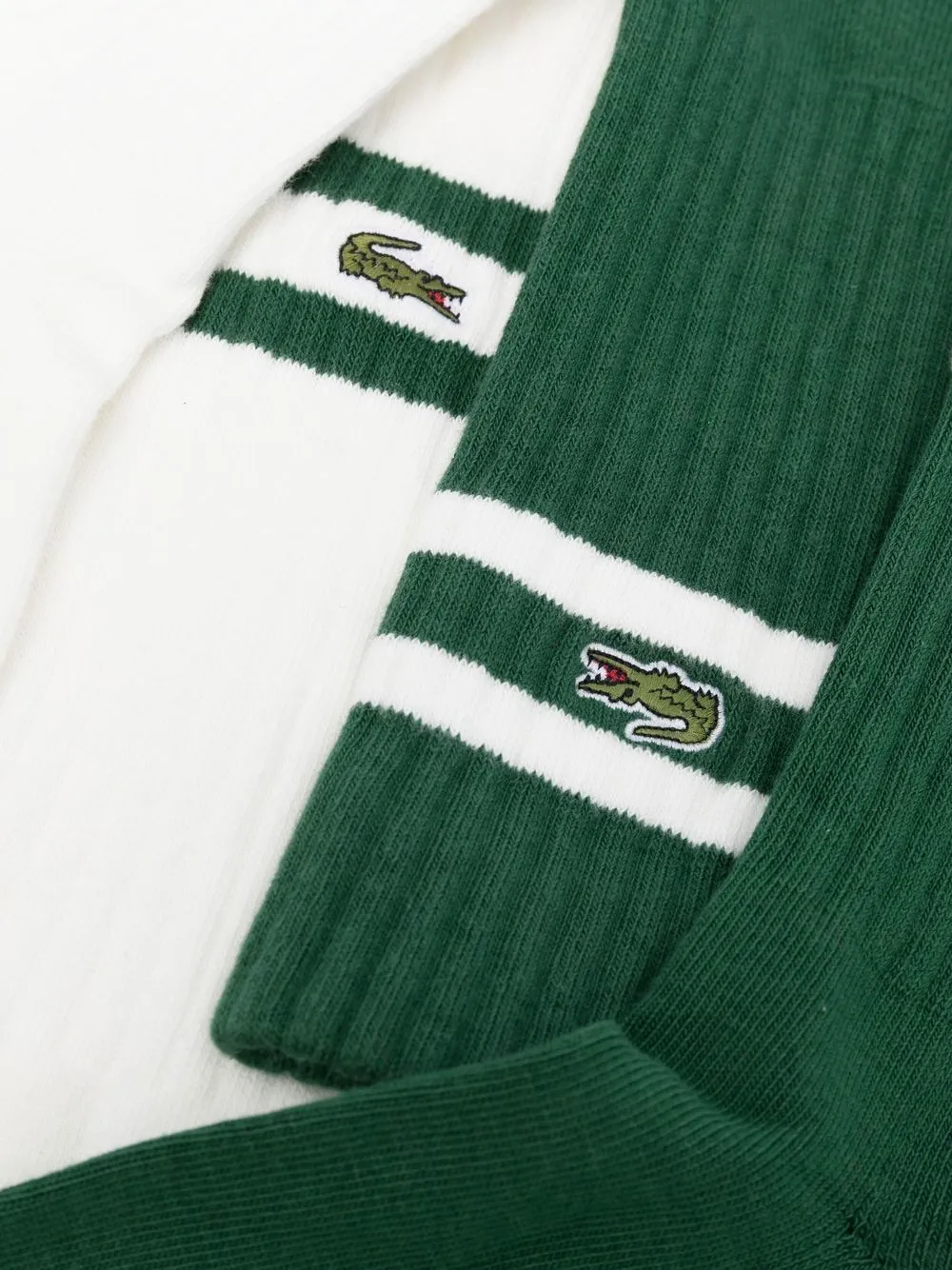 Logo-Patch Striped Socks Pack