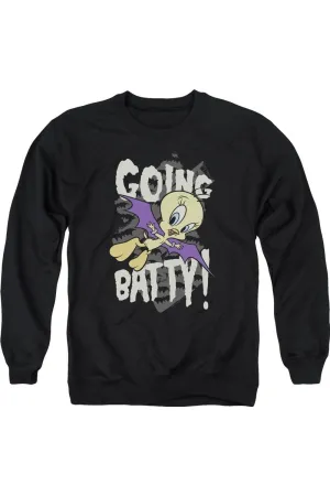 Looney Tunes Going Batty Adult Crewneck Sweatshirt