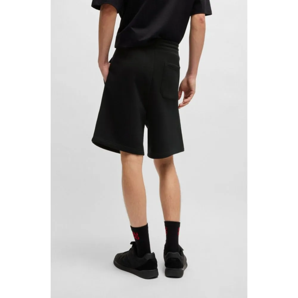 Loose-fit shorts in cotton terry with logo print