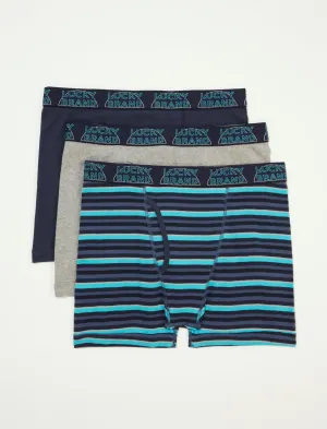 Lucky Brand 3 Pack Cotton Boxer Briefs Multi Lucky Brand