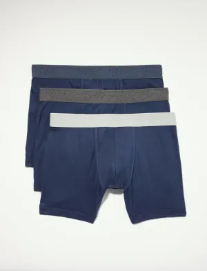 Lucky Brand 3 Pack Cotton Modal Boxer Briefs Medium Light Blue Lucky Brand