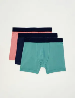 Lucky Brand 3 Pack Cotton Viscose Boxer Briefs Multi Lucky Brand