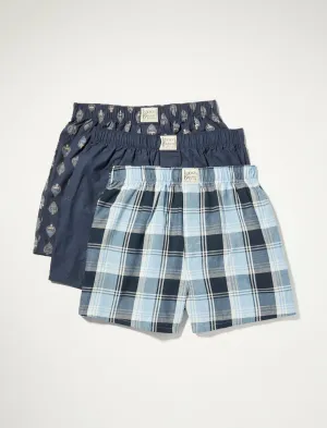 Lucky Brand 3 Pack Woven Boxer Multi Lucky Brand