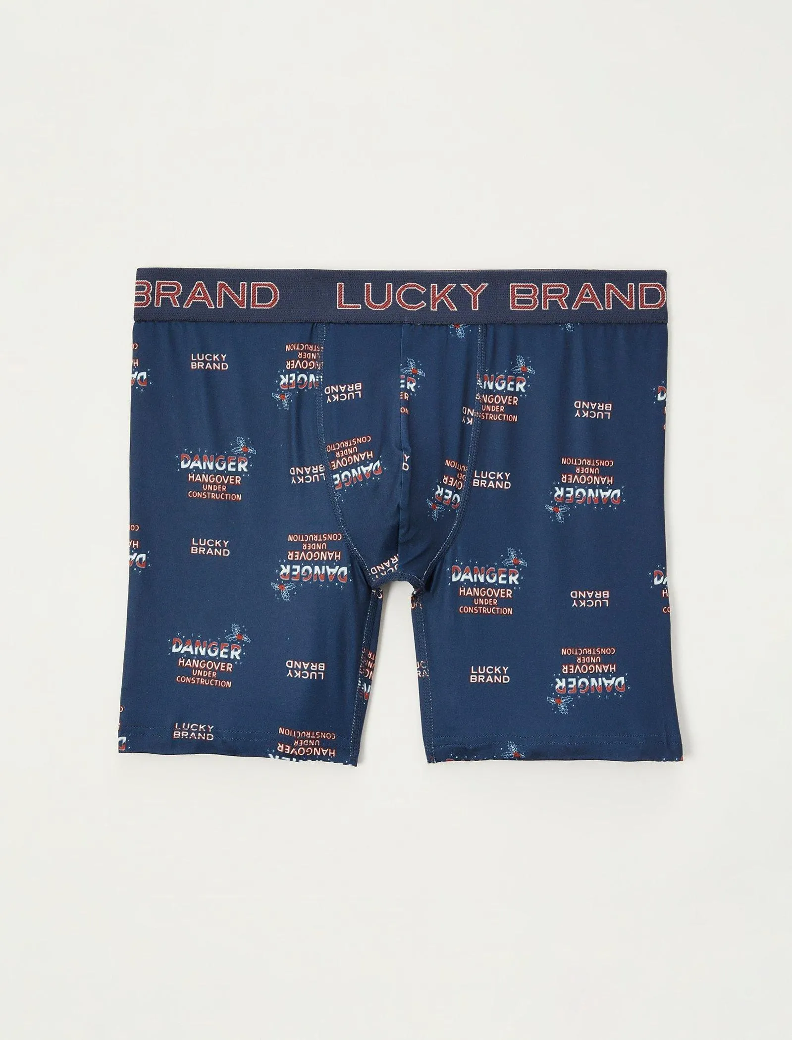 Lucky Brand Holiday Printed Boxer Gift Light Blue Lucky Brand