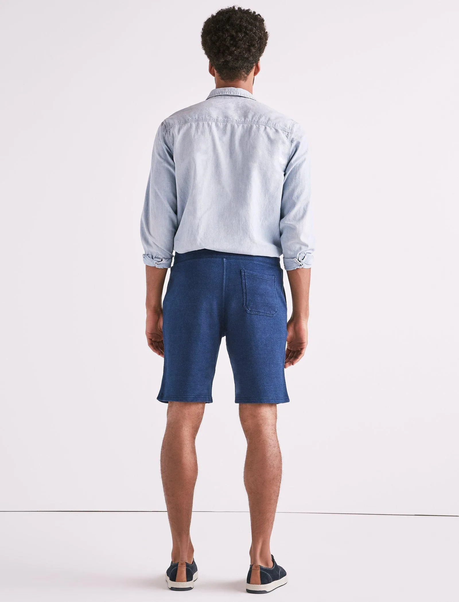 Lucky Brand Mens Flat Front Indigo Short