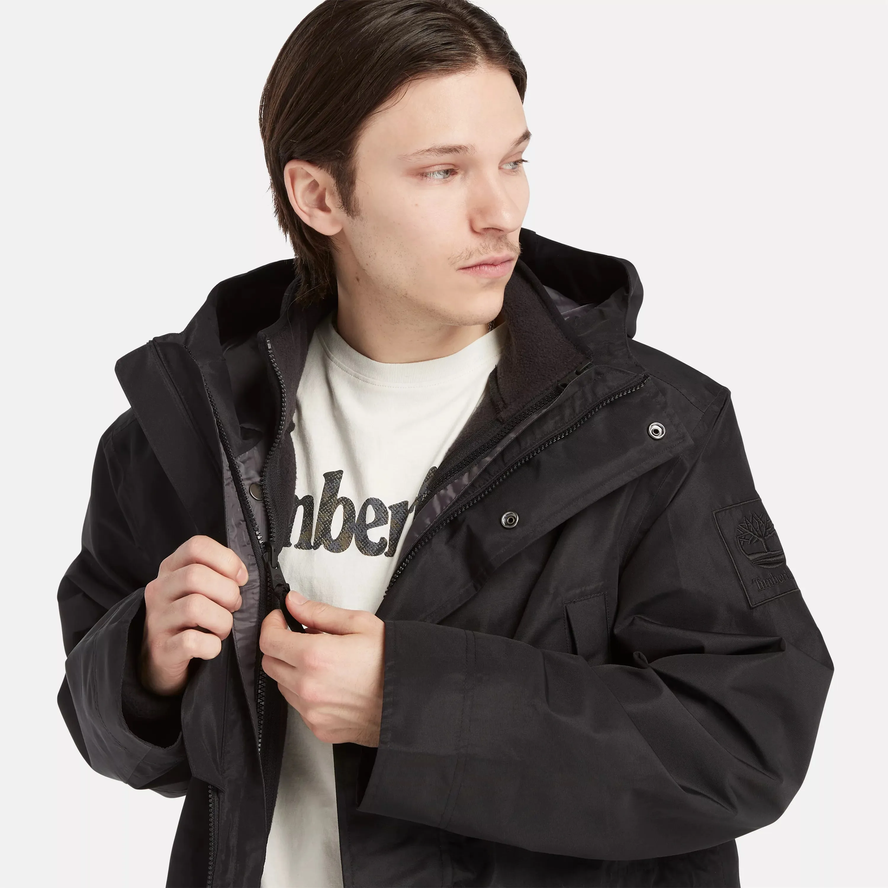 Men's 3-in-1 Water Resistant Fleece Parka