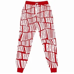 Men's Baby All Over Print Joggers In Red