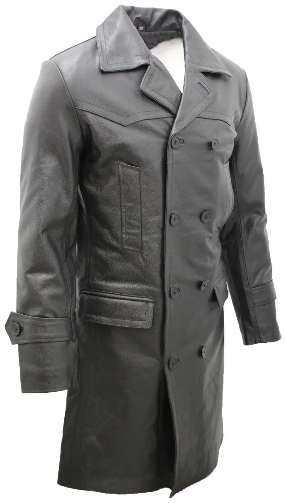 Mens Cowhide Leather Peacoat-Dortmund