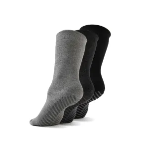 Men's Crew Socks with Grips (Pack of 3)
