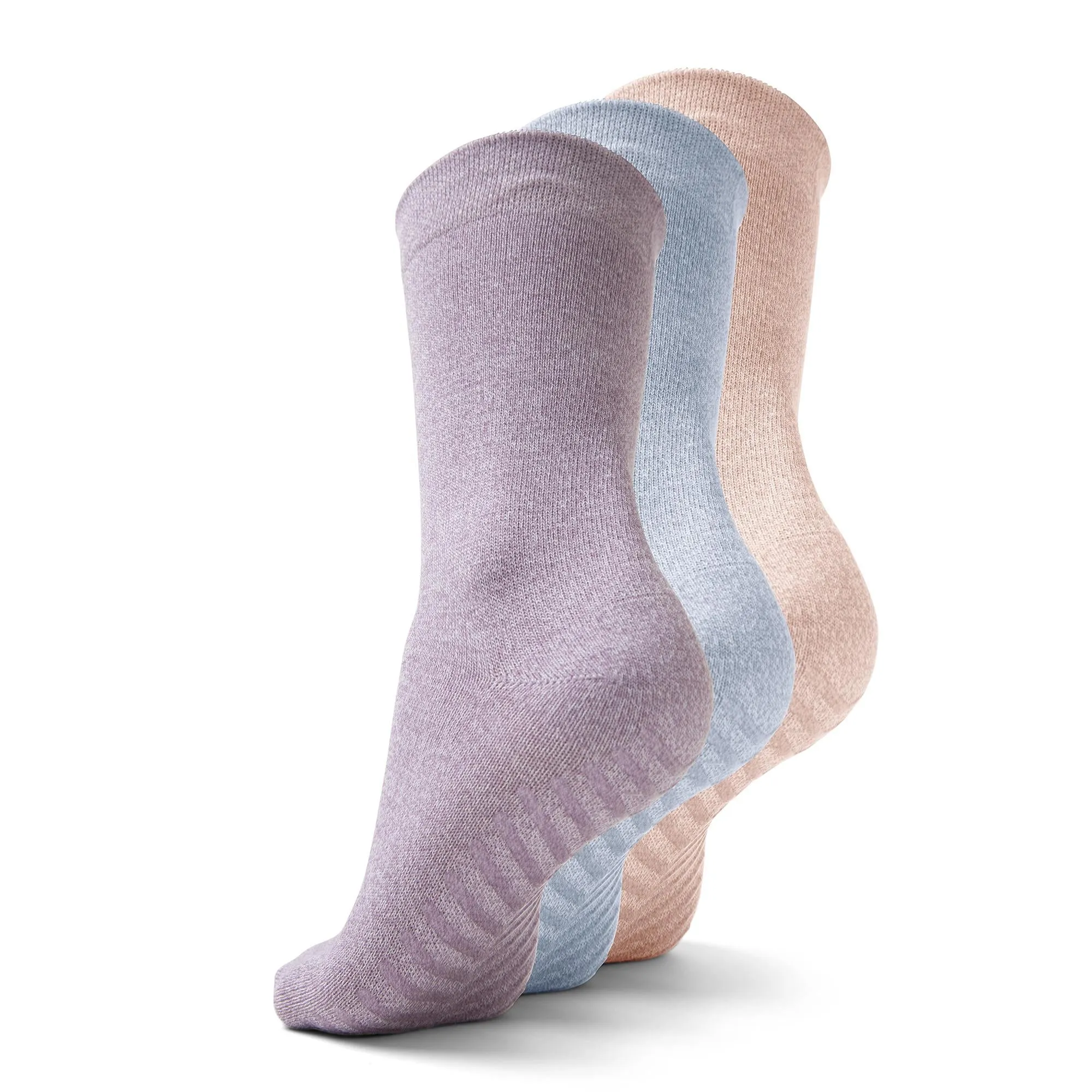 Men's Crew Socks with Grips (Pack of 3)