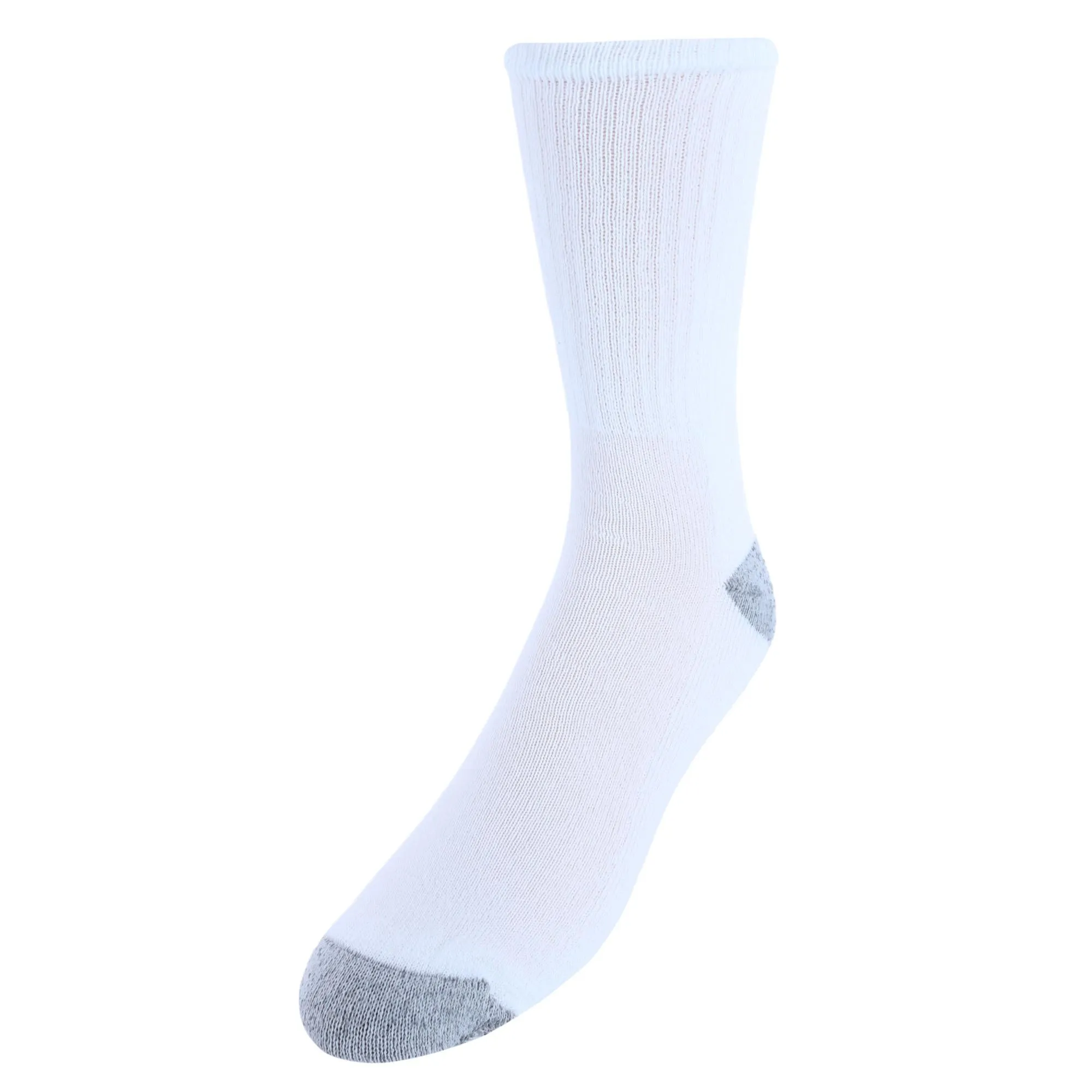 Men's Half Cushion Cotton Crew Socks (Pack of 10)