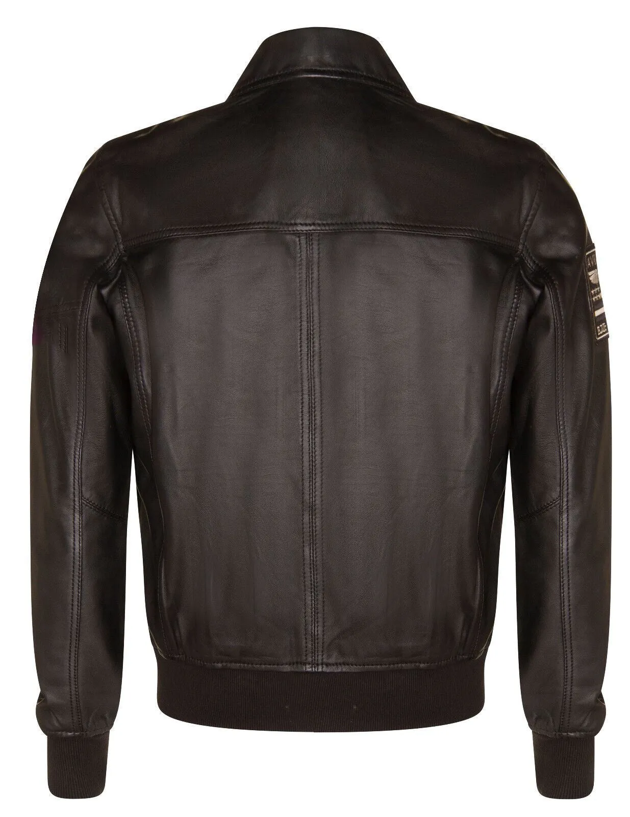 Mens Leather Air Force Bomber Jacket - Dublin