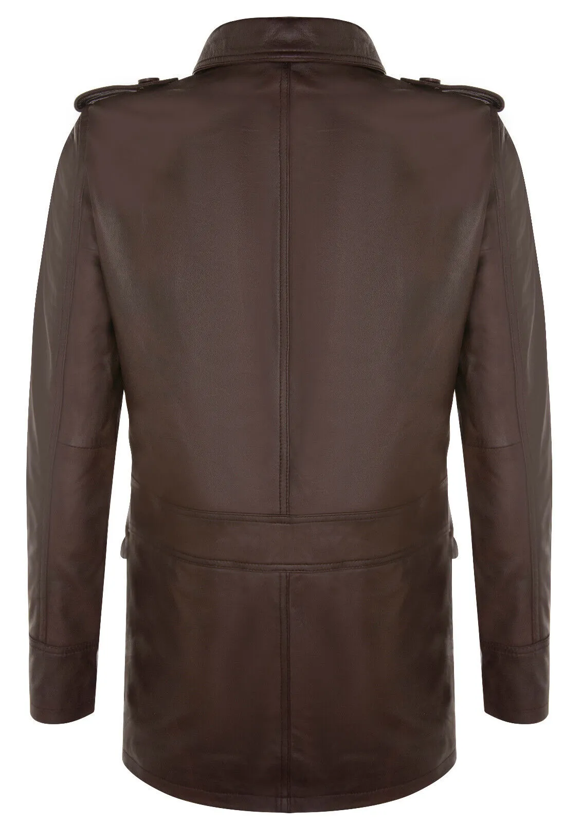 Mens Leather Parka Safari Coat-Mesa Verde