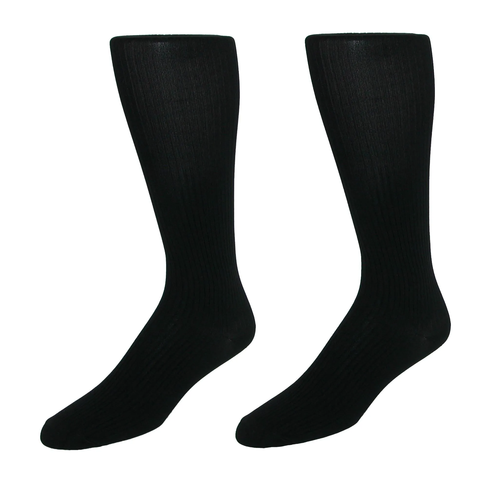 Men's Microfiber Over the Calf Dress Socks (2 Pair Pack)
