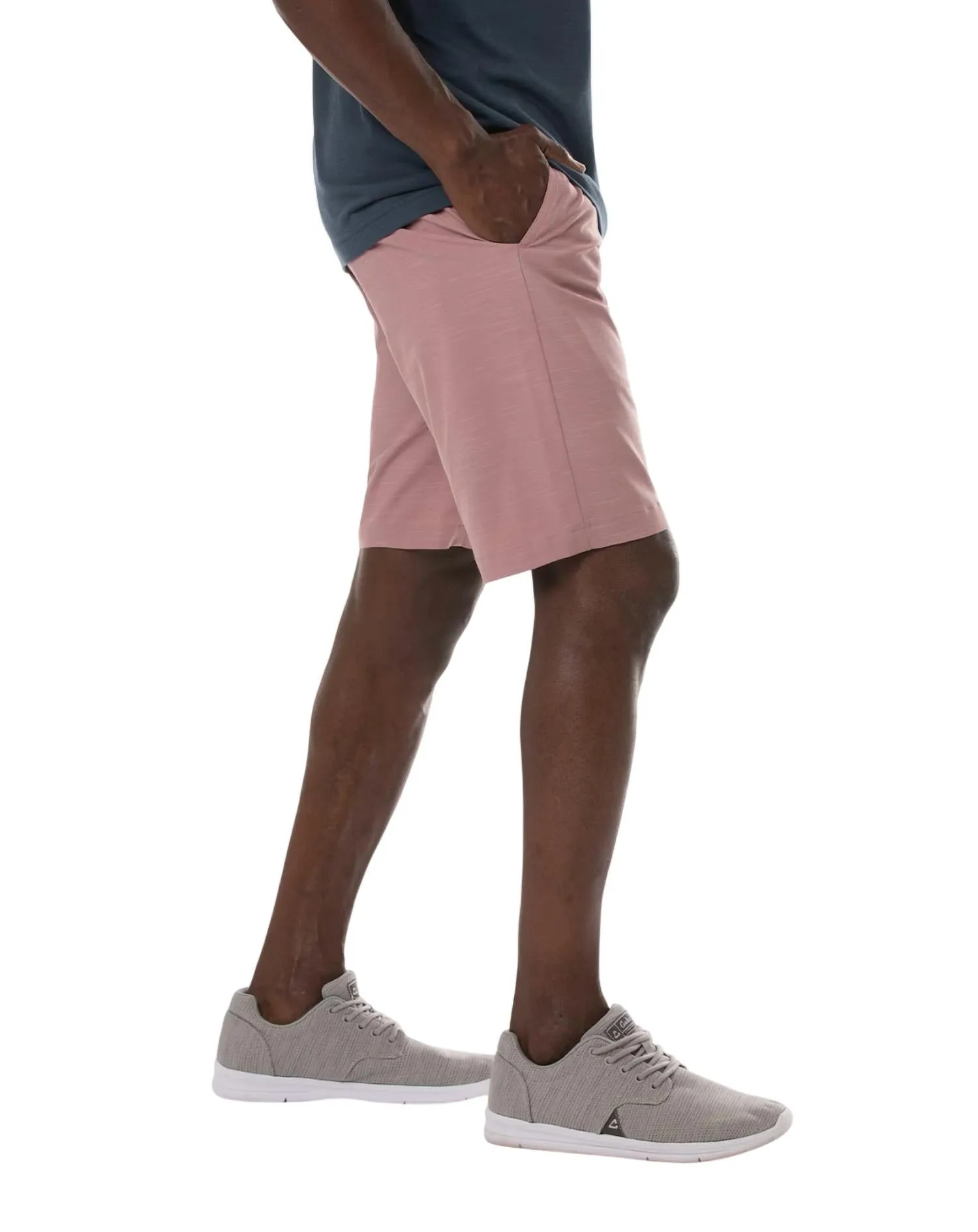 Men's On A Boat Short In Heather Ruby Wine