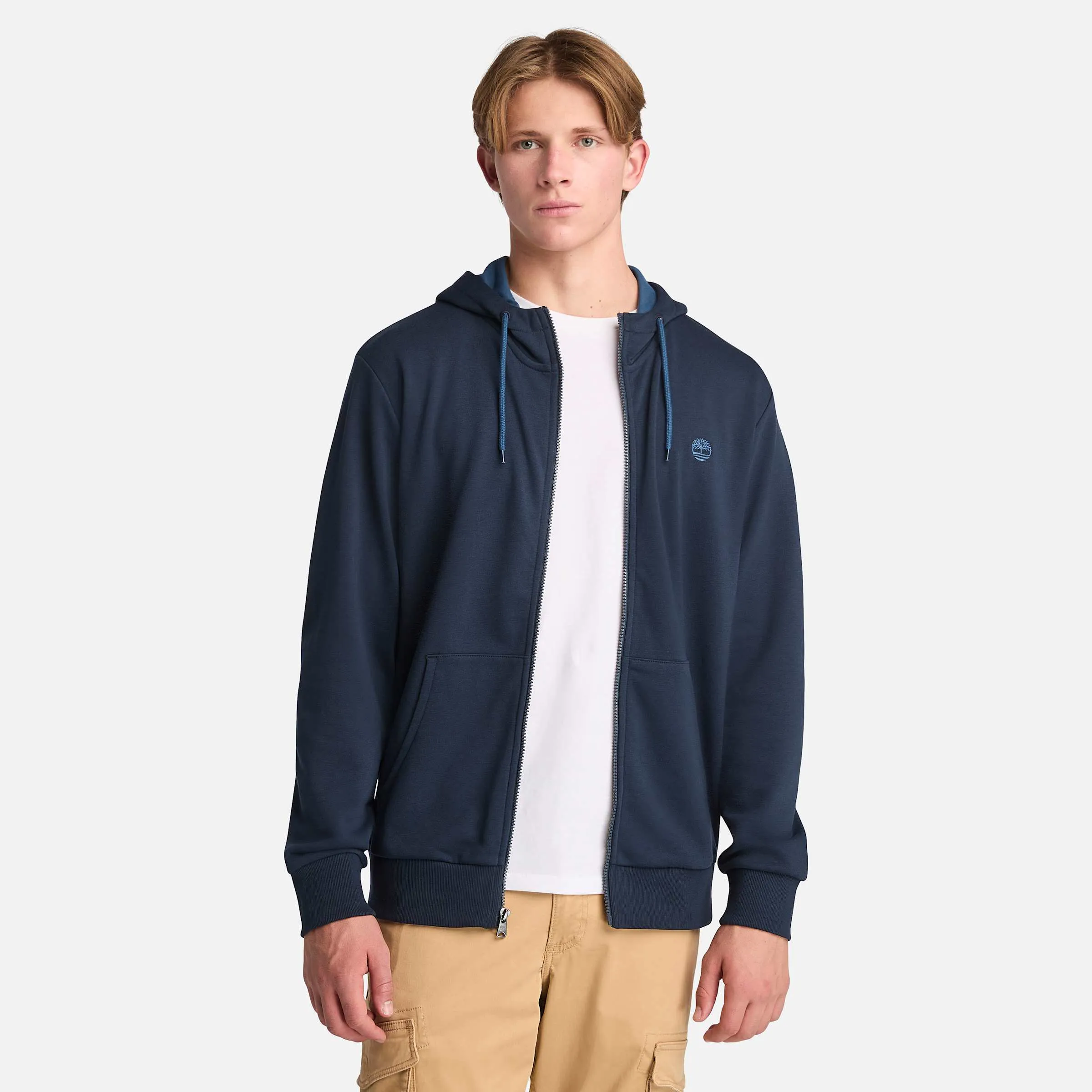 Men's Oyster River Chest Logo Full-Zip Hoodie