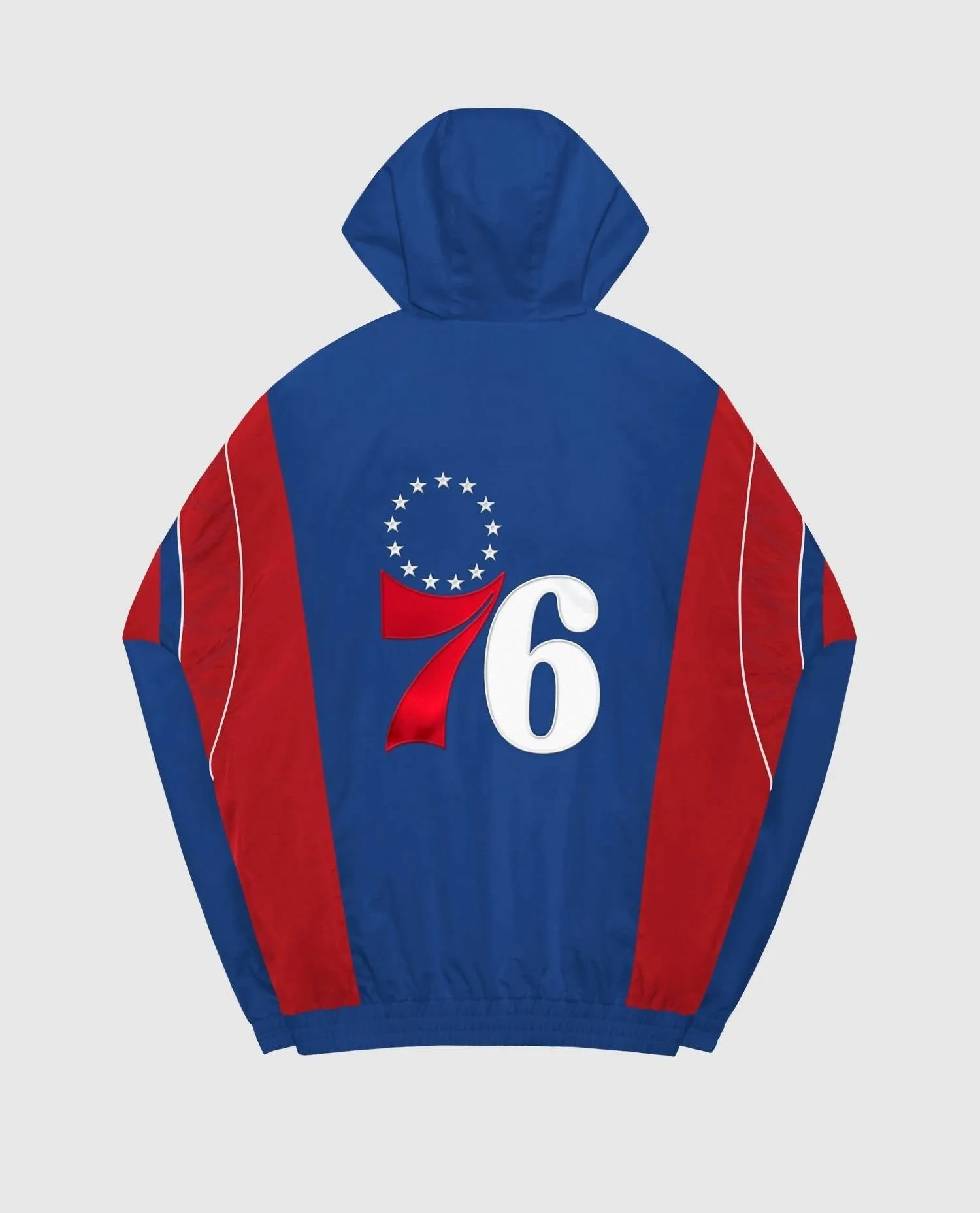 Men's Philadelphia 76Ers Home Team Half-Zip Jacket In Blue