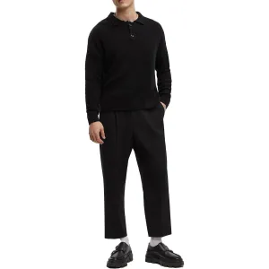 Mens Ribbed Knit Pullover Sweater