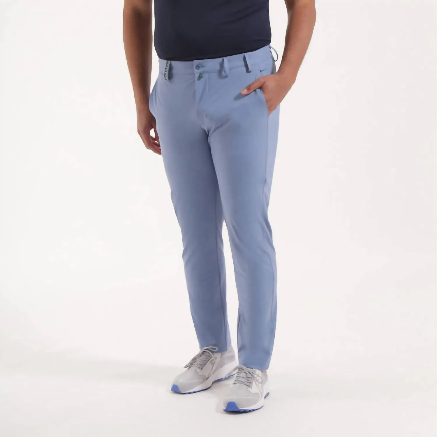 Men's Sassetto Four Way Stretch Trouser In Summer Blue