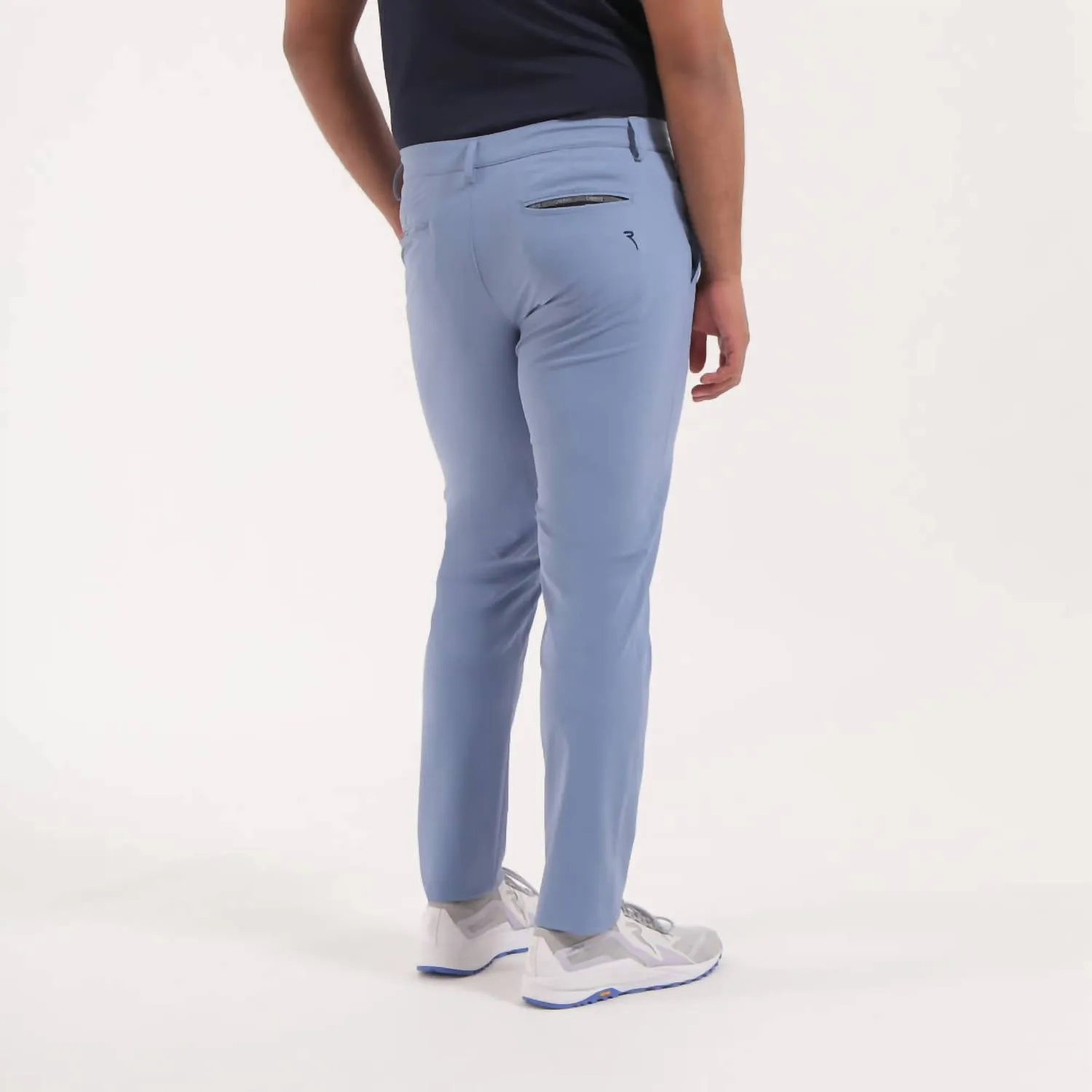 Men's Sassetto Four Way Stretch Trouser In Summer Blue