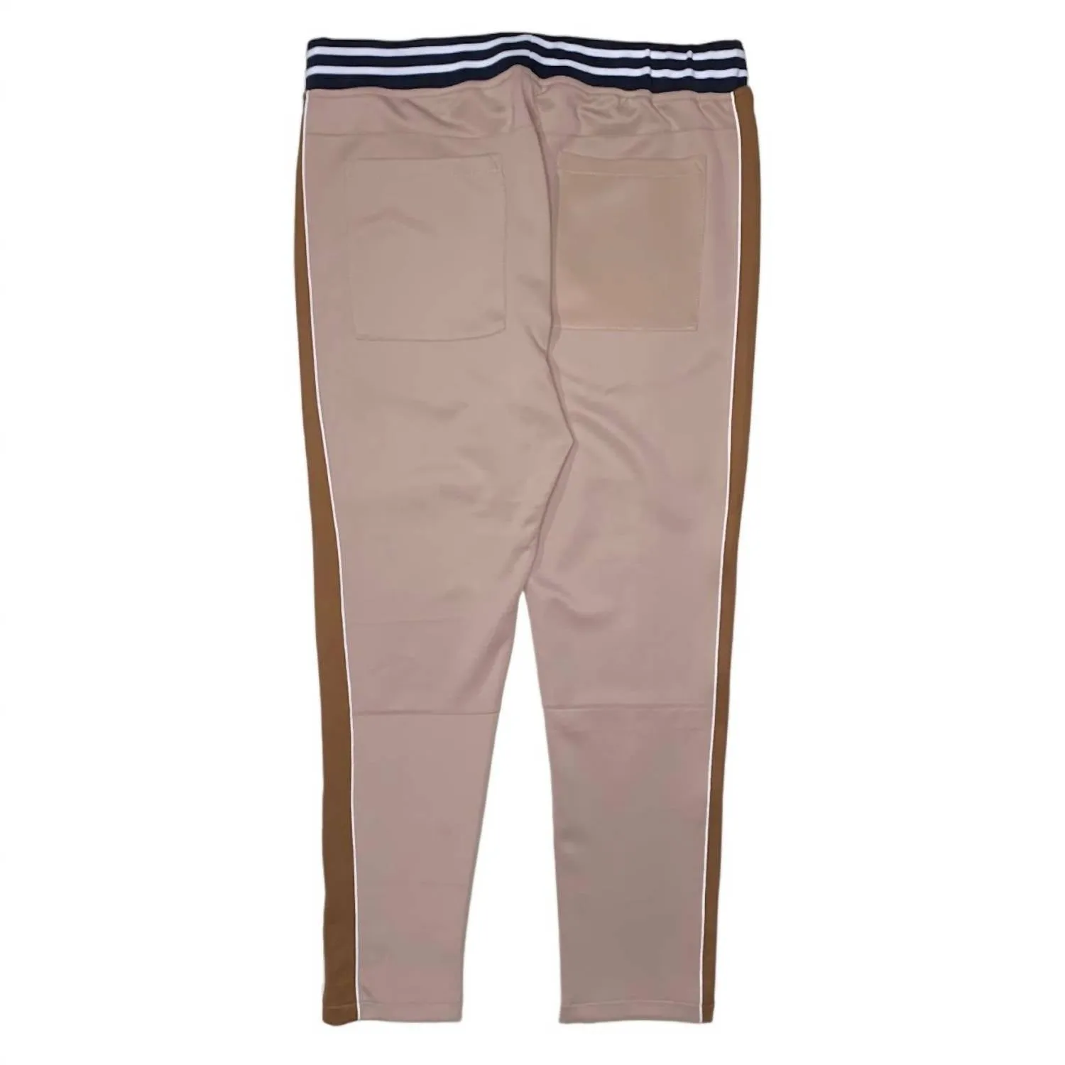 Men's Striped Track Pant In Brown