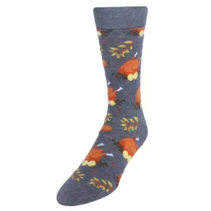 Men's Thankgiving Turkey Novelty Socks (1 Pair)