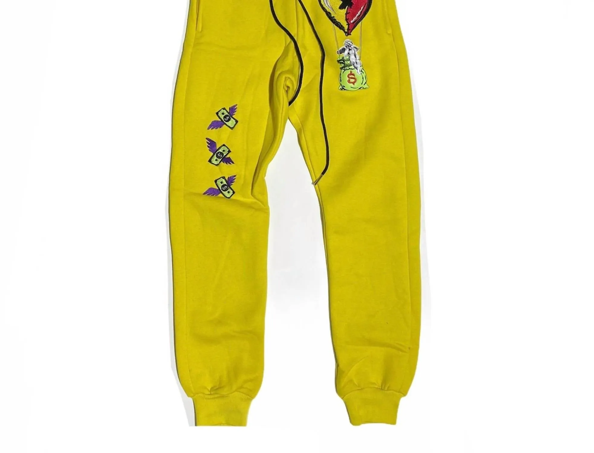 Men's What The Air Jogger In Yellow/red
