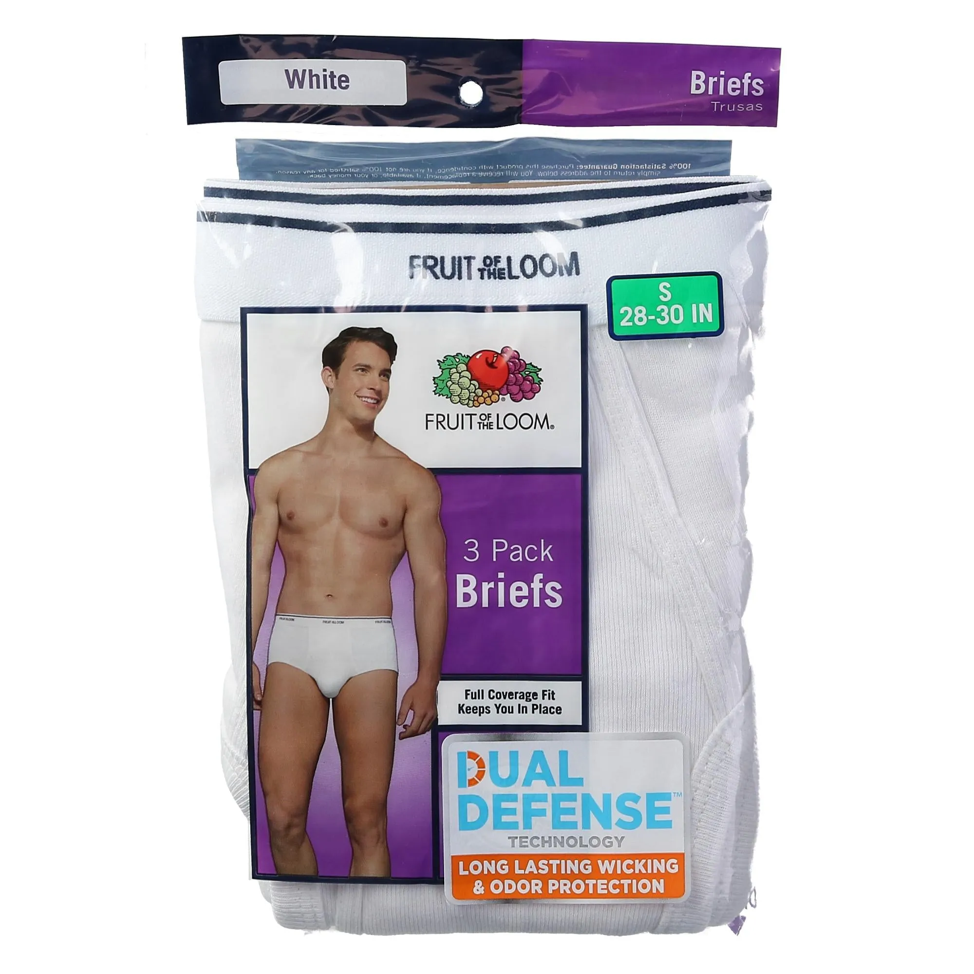 Men's White Briefs (3 Pack)