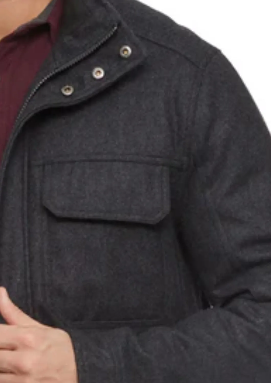 Milford Jacket In Charcoal