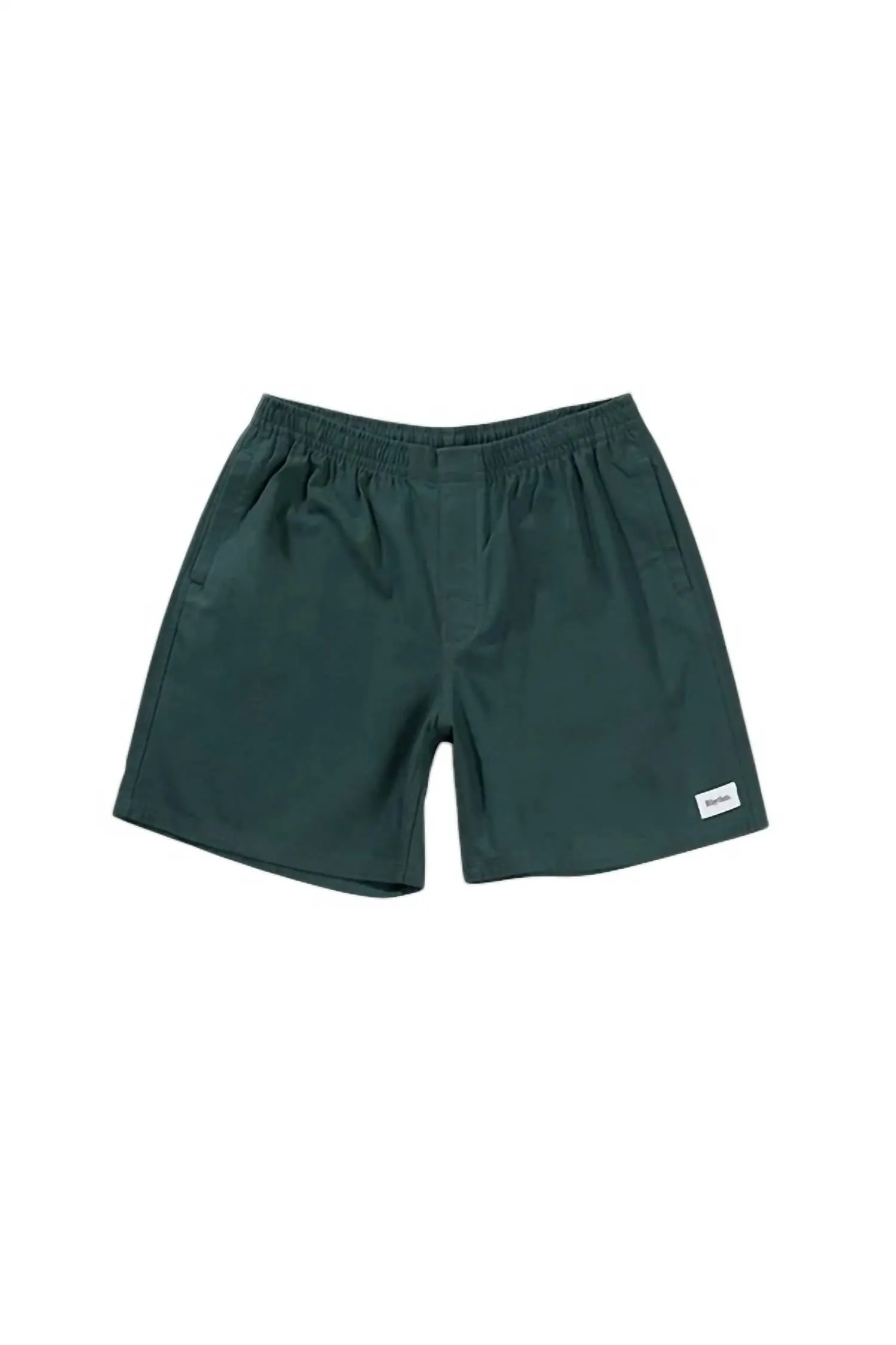 Mod Twill Jam Shorts In Moss