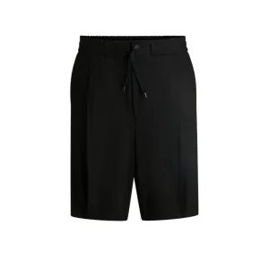 Modern-fit shorts in a stretch-wool blend