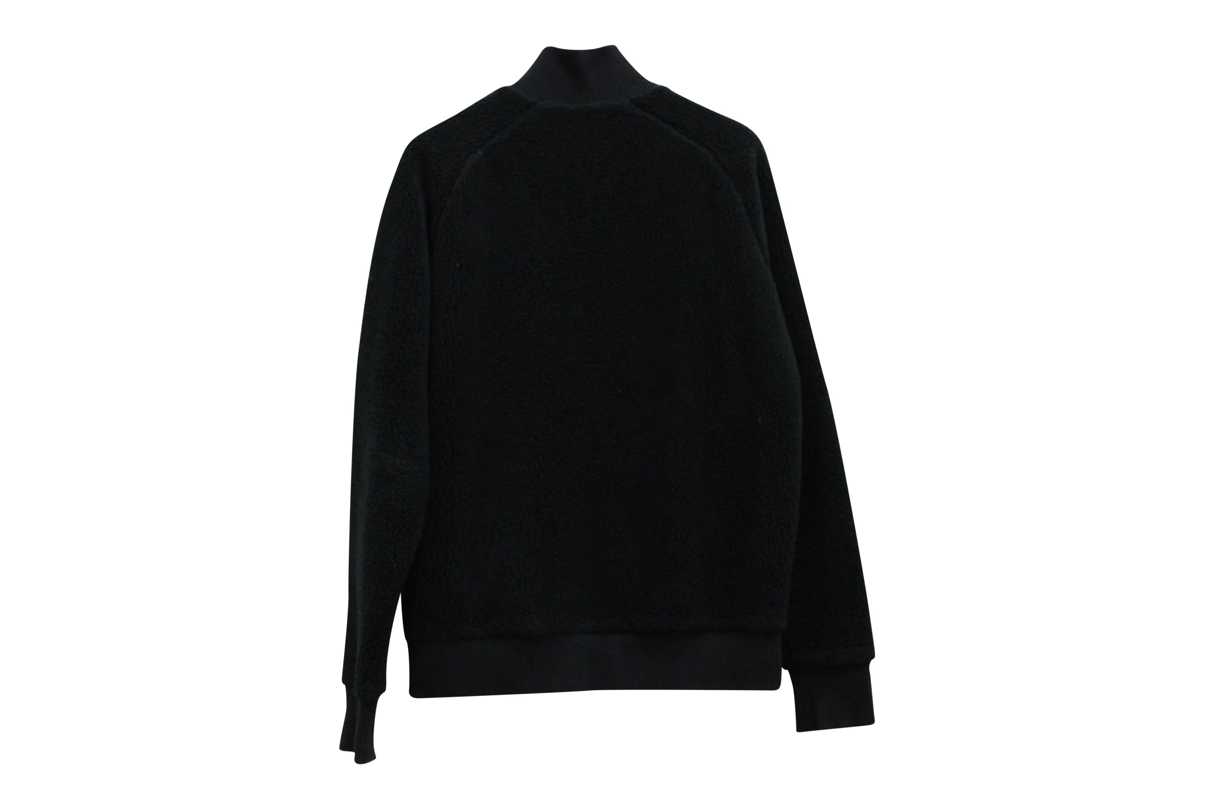 Mr P. Fleece Zip Up Jacket in Black Polyester