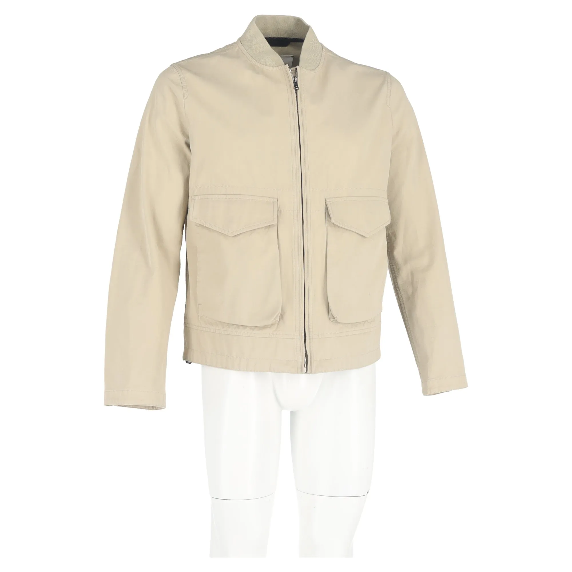 Mr P. Porter Stone Trucker Jacket in Beige Cotton
