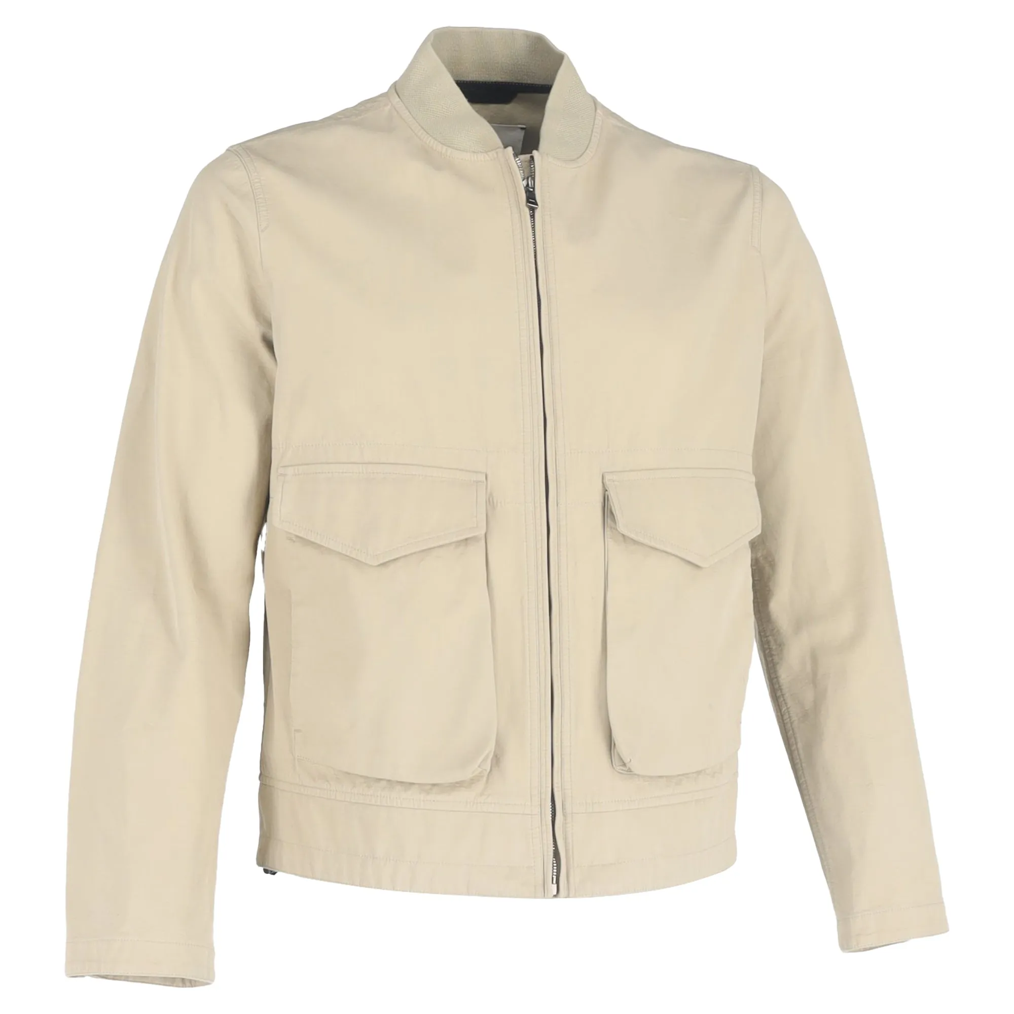 Mr P. Porter Stone Trucker Jacket in Beige Cotton