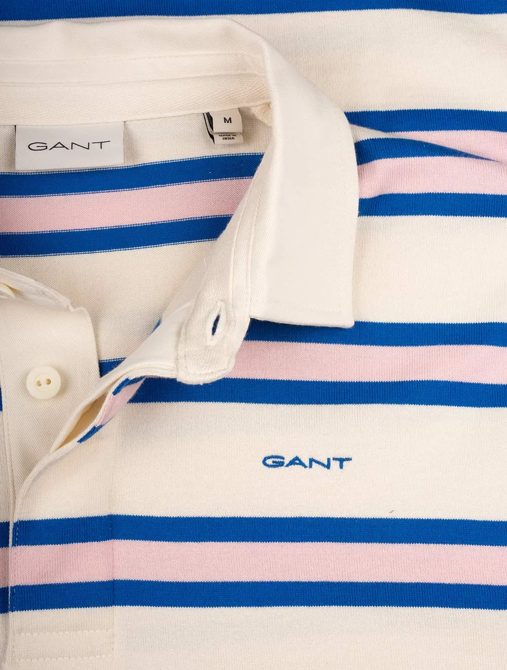 Multistripe Long Sleeve Rugger Cream