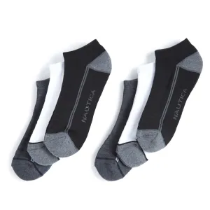 Nautica Mens 6 Pack Athletic Core Logo Sock