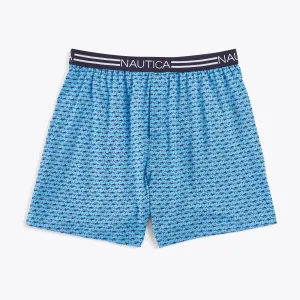 Nautica Men's Marlin Print Knit Boxer Haze Nautica
