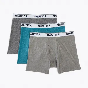 Nautica Men's Stretch Performance Boxer Briefs Atlantic Lite Nautica