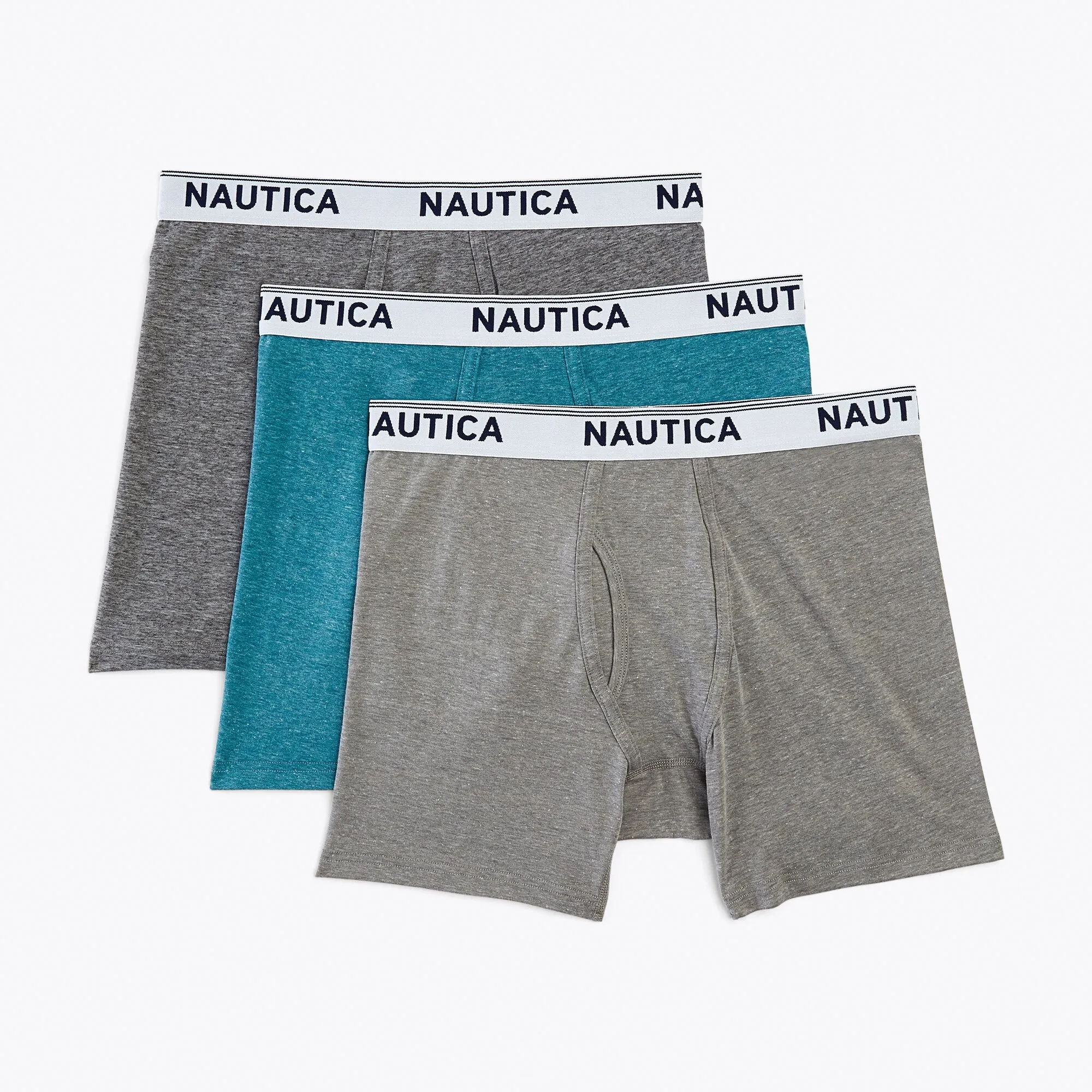 Nautica Men's Stretch Performance Boxer Briefs Atlantic Lite Nautica
