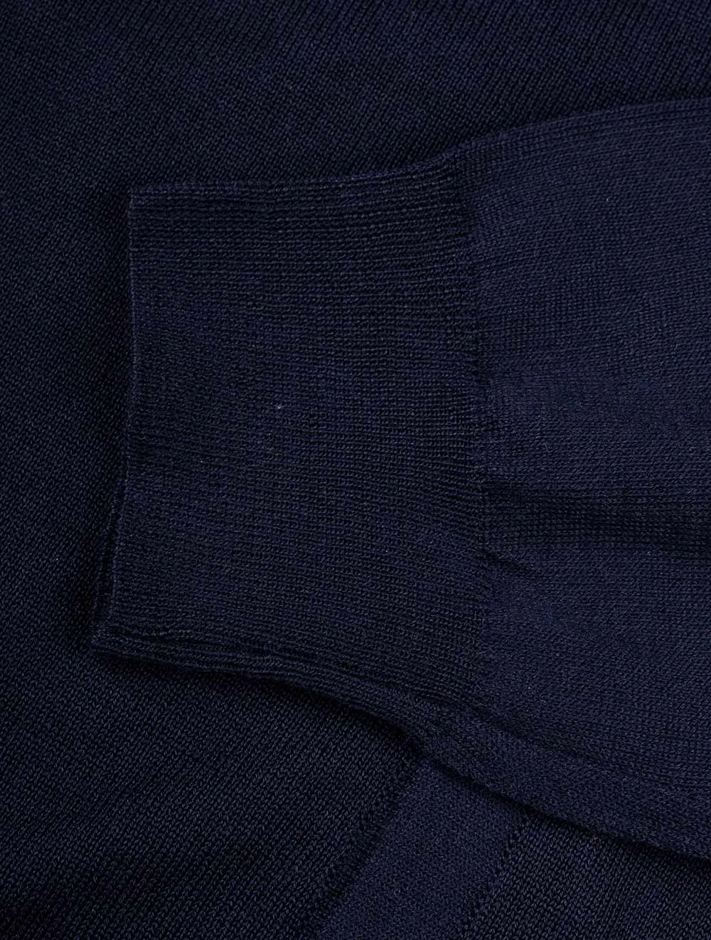 Navy Merino Wool Cardigan