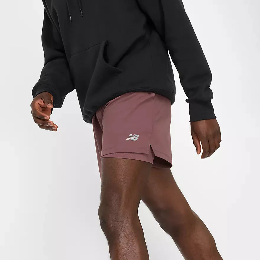 New Balance AC Lined Short 5 - Licorice - MEN (MS41290) New Balance