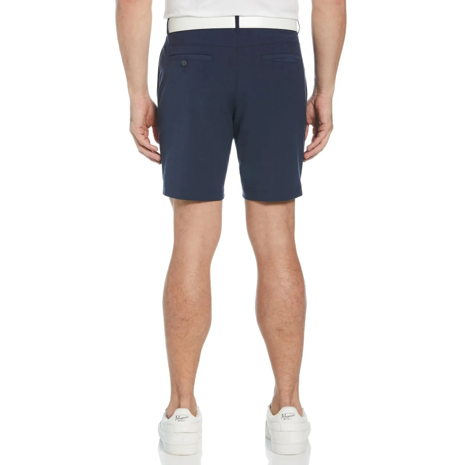 Original Penguin Pete Golf Shorts Men 42 Black Iris 9" Inseam Performance JDM420