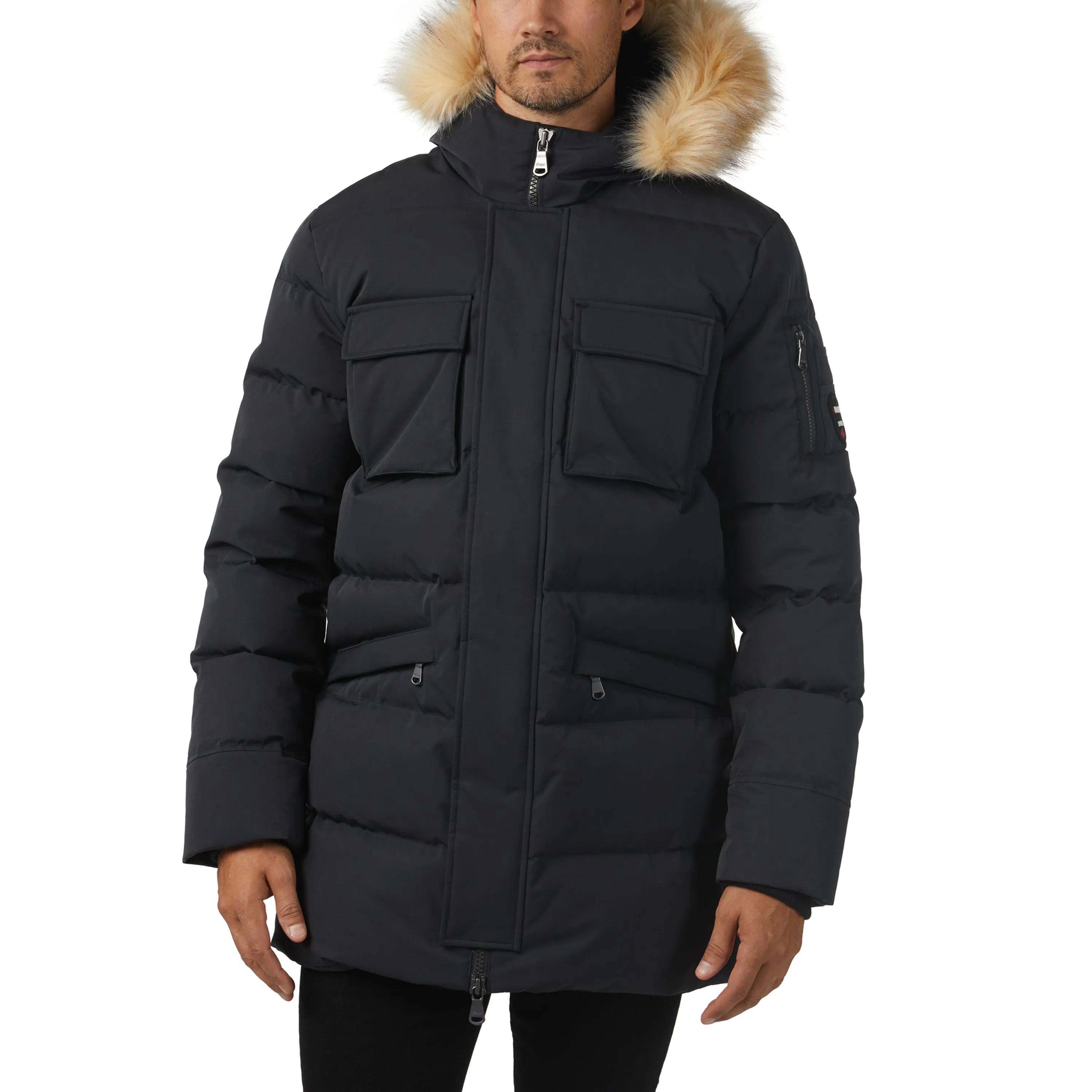 Pajar Men's Hamilton Channel Quilted Fixed Hood Parka